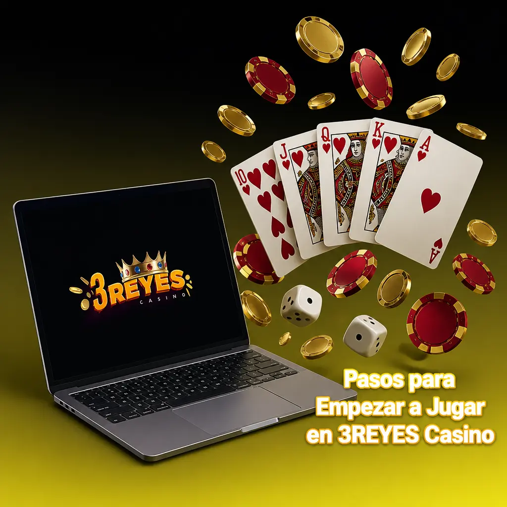 Pasos para empezar a jugar en 3REYES Casino